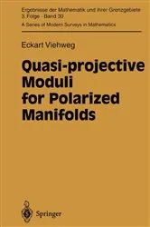 Book cover of Quasi-projective Moduli for Polarized Manifolds by Eckart Viehweg