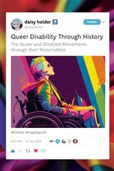 Book cover of Queer Disability through History by Daisy Holder