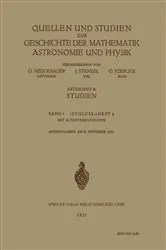Book cover of Quellen und Studien ƶur Geschichte der Mathematik Astronomie und Physik by Unknown