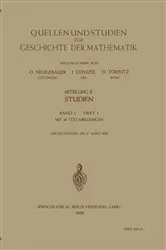 Book cover of Quellen und Studien zur Geschichte der Mathematik, Astronomie und Physik by O. Neugebauer