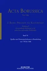 Book cover of Quellen zum Elementarschulwesen in Brandenburg von 1796 bis 1848 by BBAW