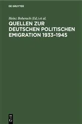Book cover of Quellen zur deutschen politischen Emigration 1933–1945 by Herbert und Elsbeth Weichmann Stiftung