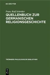 Book cover of Quellenbuch zur germanischen Religionsgeschichte by Unknown