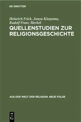 Book cover of Quellenstudien zur Religionsgeschichte by Heinrich Frick