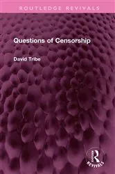 Book cover of Questions of Censorship by David Tribe