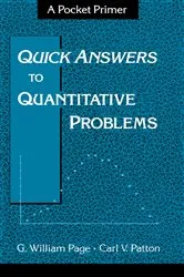 Book cover of Quick Answers to Quantitative Problems by G. William Page