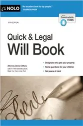 Book cover of Quick & Legal Will Book (10th ed.) by Denis Clifford