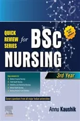 Book cover of QUICK REVIEW SERIES B.SC NURSING III YEAR, E Book by Annu Kaushik