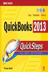 Book cover of QuickBooks 2013 QuickSteps (2nd ed.) by Thomas A. Barich