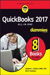 Book cover of QuickBooks 2017 All-In-One For Dummies by Stephen L. Nelson