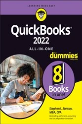Book cover of QuickBooks 2022 All-in-One For Dummies by Stephen L. Nelson