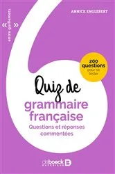 Book cover of Quiz de grammaire française (4th ed.) by Unknown