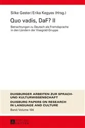 Book cover of Quo vadis, DaF? II by Unknown