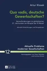 Book cover of Quo vadis, deutsche Gewerkschaften? by Peter Nitschke