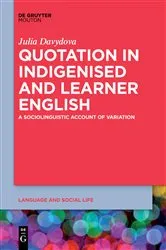 Book cover of Quotation in Indigenised and Learner English by Julia Davydova