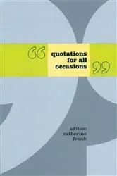 Book cover of Quotations for All Occasions by Unknown