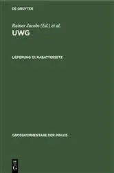 Book cover of Rabattgesetz by Unknown