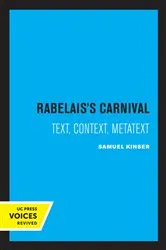 Book cover of Rabelais's Carnival by Samuel Kinser