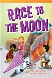 Book cover of Race to the Moon! by Natalie Shaw