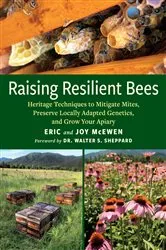 Book cover of Raising Resilient Bees by Eric Mcewen