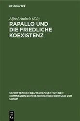 Book cover of Rapallo und die friedliche Koexistenz by Alfred Anderle