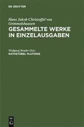 Book cover of Rathstübel Plutonis by Wolfgang Bender