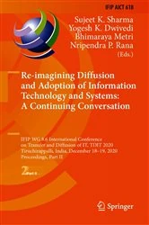 Book cover of Re-imagining Diffusion and Adoption of Information Technology and Systems: A Continuing Conversation by Sujeet K. Sharma