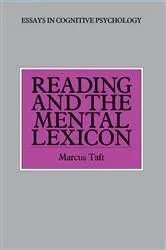 Book cover of Reading and the Mental Lexicon by Marcus Taft