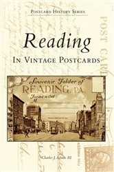 Book cover of Reading in Vintage Postcards by Charles J. Adams III