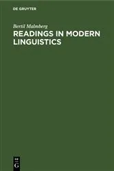 Book cover of Readings in Modern Linguistics by Bertil Malmberg