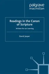 Book cover of Readings in the Canon of Scripture by D. Jasper