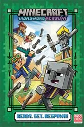 Book cover of Ready. Set. Respawn! (Minecraft Ironsword Academy #1) by Caleb Zane Huett