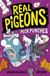 Book cover of Real Pigeons Peck Punches (Book 5) by Andrew McDonald