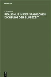 Book cover of Realismus in der spanischen Dichtung der Blütezeit by Karl Vossler