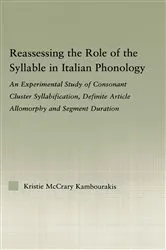 Book cover of Reassessing the Role of the Syllable in Italian Phonology by Unknown