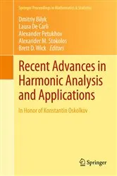 Book cover of Recent Advances in Harmonic Analysis and Applications by Unknown