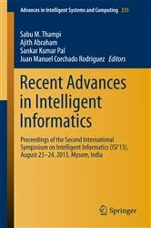 Book cover of Recent Advances in Intelligent Informatics by Sabu M. Thampi