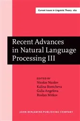 Book cover of Recent Advances in Natural Language Processing III by Nicolas Nicolov