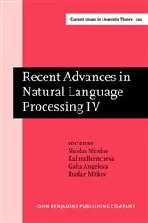 Book cover of Recent Advances in Natural Language Processing IV by Nicolas Nicolov