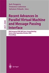 Book cover of Recent Advances in Parallel Virtual Machine and Message Passing Interface by Jack Dongarra