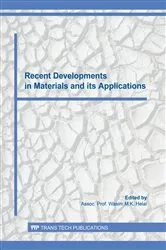 Book cover of Recent Developments in Materials and its Applications by Unknown
