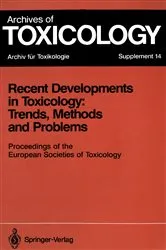 Book cover of Recent Developments in Toxicology: Trends, Methods and Problems by Philip L. Chambers