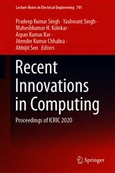 Book cover of Recent Innovations in Computing by Pradeep Kumar Singh