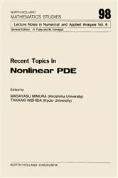 Book cover of Recent Topics in Nonlinear PDE by M. Mimura