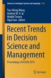 Book cover of Recent Trends in Decision Science and Management by Tao-Sheng Wang