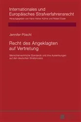 Book cover of Recht des Angeklagten auf Vertretung by Robert Esser