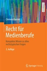 Book cover of Recht für Medienberufe (3rd ed.) by Clemens Kaesler