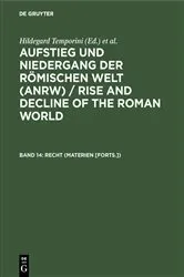 Book cover of Recht (Materien [Forts.]) by Hildegard Temporini