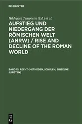 Book cover of Recht (Methoden, Schulen, Einzelne Juristen) by Hildegard Temporini
