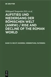 Book cover of Recht (Normen, Verbreitung, Materien) by Hildegard Temporini